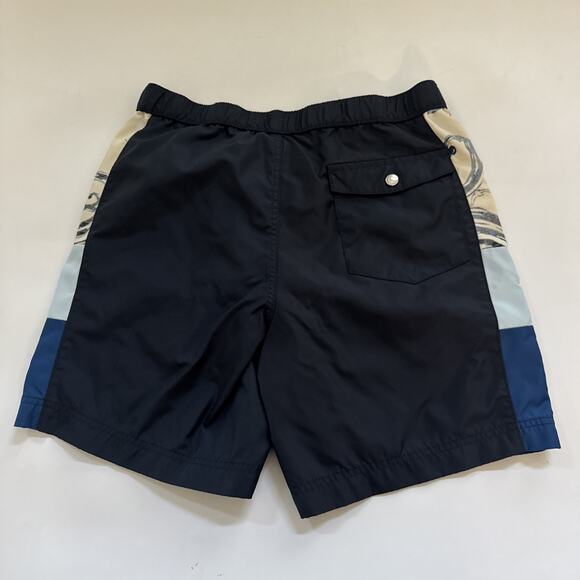 Vintage Lands' End Board Shorts Nylon Retro Y2K Swim Trunks Surfer Beach Size 33 - Picture 6 of 10